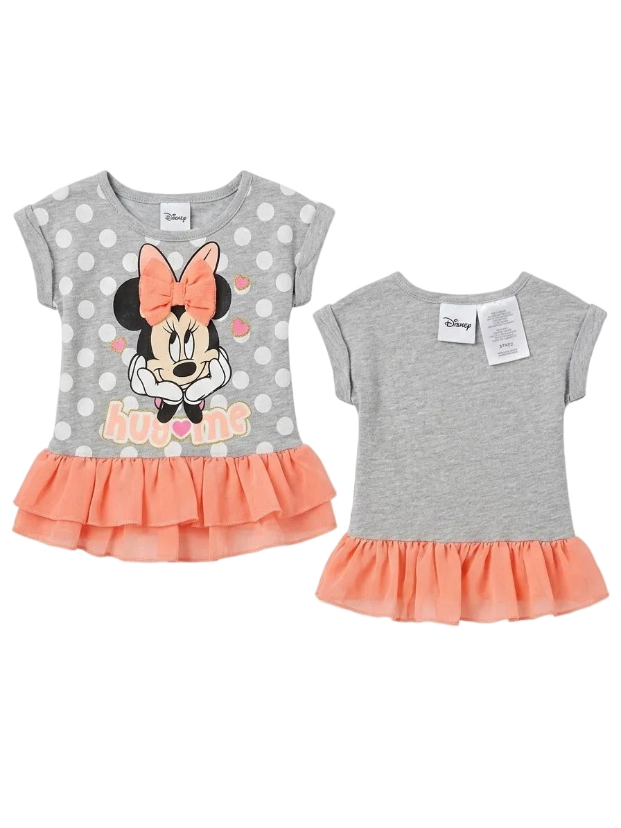 Disney Minnie Mouse "Hug Me" Ruffle Top – Size 2T